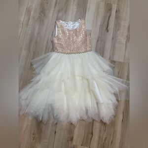 American Princess Cream and Gold Dress